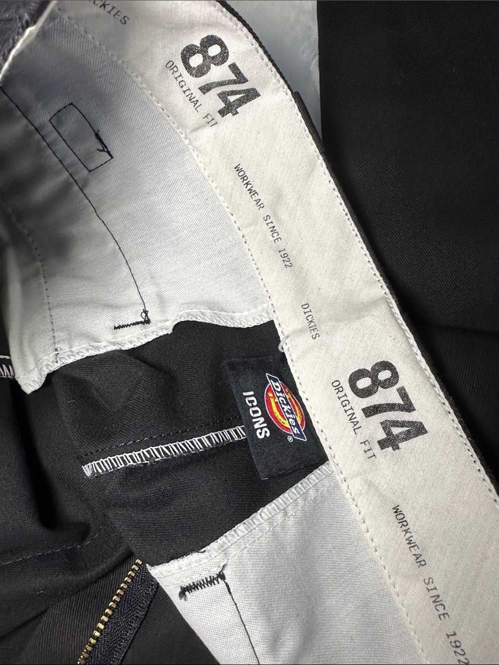 Dickies Black Womens Straight Chinos - Picture 2 of 4